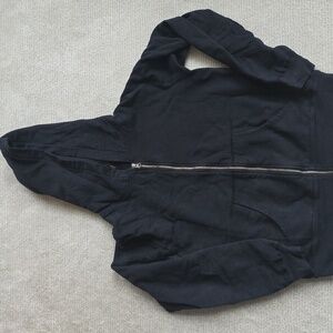 Jean Shop Black Zip-Up Hoodie Size Xl